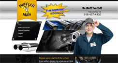Desktop Screenshot of mufflermansac.com